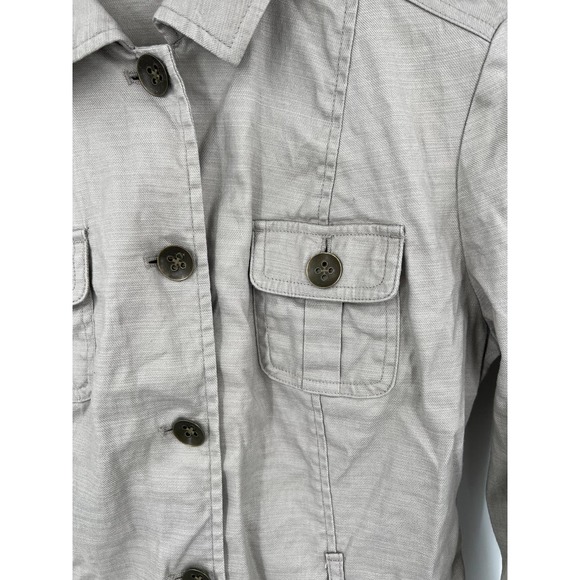 New York and Company linen and cotton tan jacket blazer size small - Picture 3 of 4